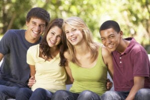 Teenagers benefiting from child counselling in Kent